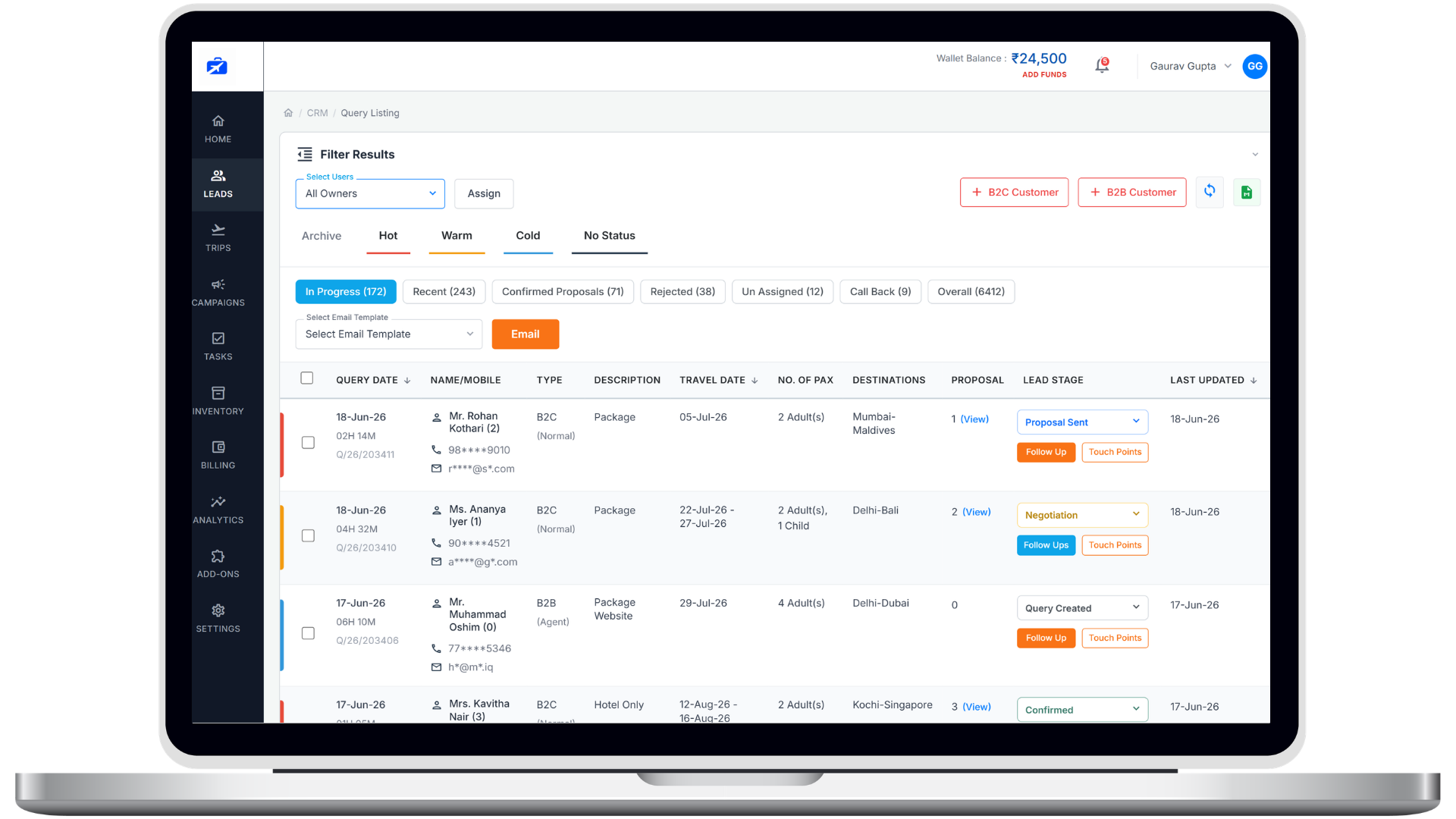 Booking Forms Wired to Your CRM